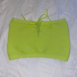 Urban Outfitters green/yellow tube top